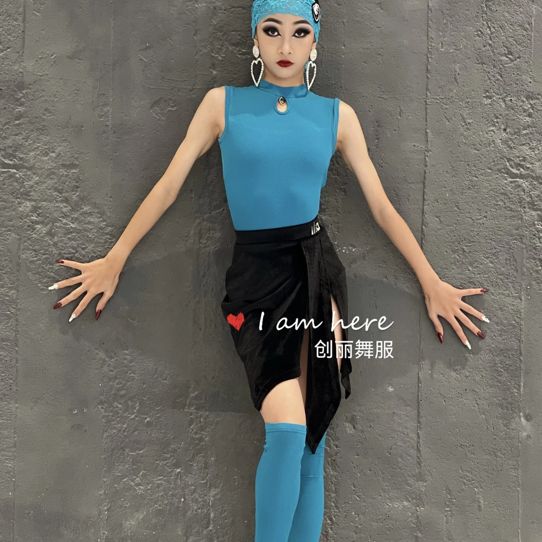 创丽舞服雅馨同款2025春夏分体拉丁舞服练习服