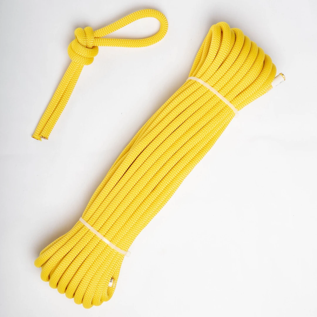 20号 直播专享 黄色11mm静力绳 A类 30.9KN 尼龙 长度50米