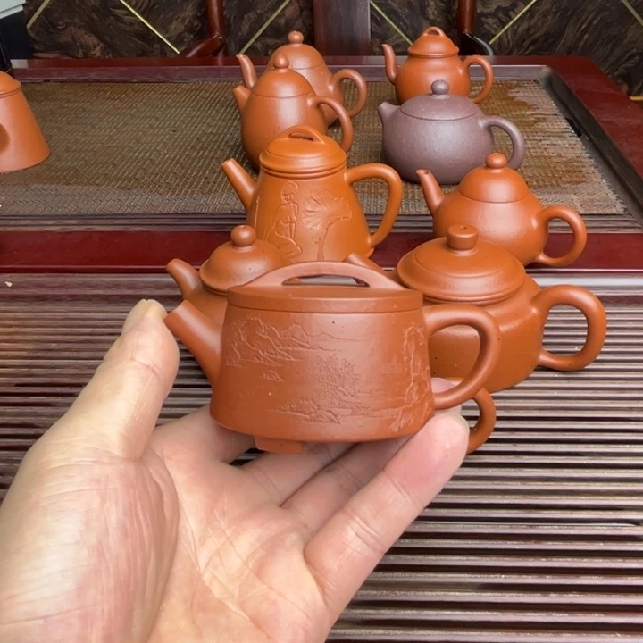 茶杯紫砂邹****柜黄龙山朱泥、手磨料