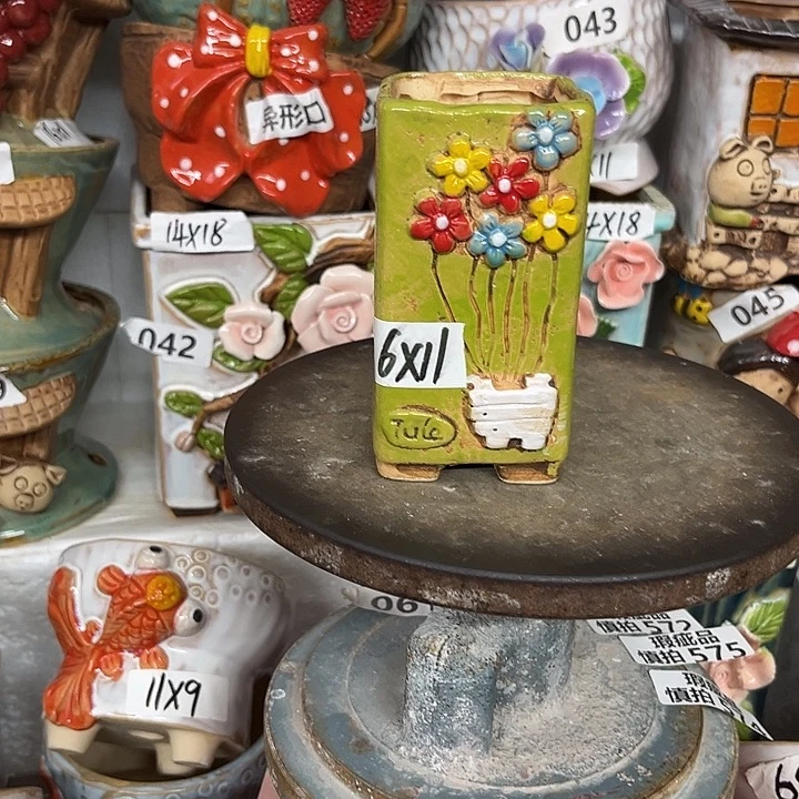 紫砂花盆粗陶材质多肉花盆