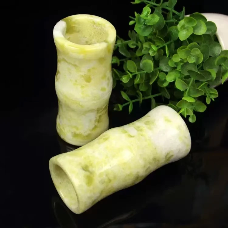 【香港ZHOUFU】天然蓝田玉限定臻品竹节摆件-发一个
