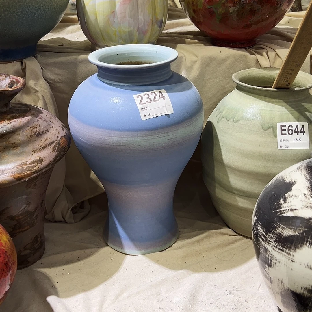瓶陌**歌2324高32口10陶瓷花瓶无孔