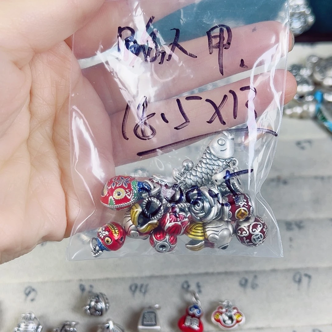 珐琅足银足银配件