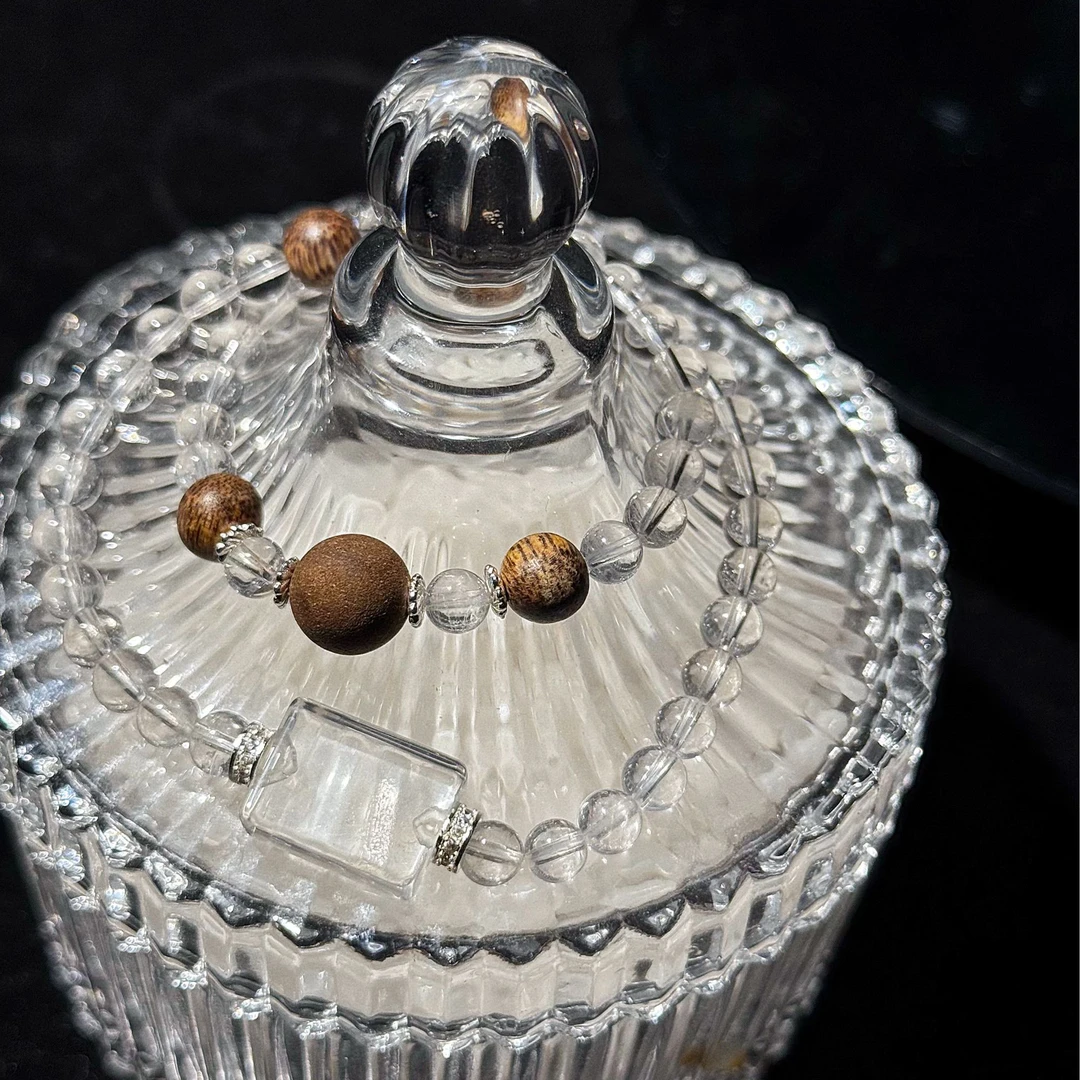 安安象专属【静香】招米晶6MM白水晶项链 多样性发一