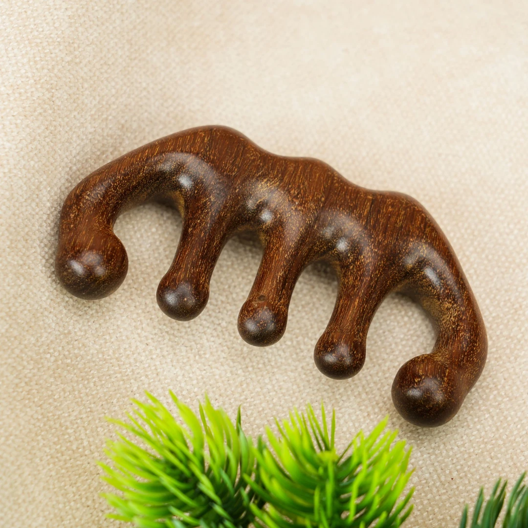 【红木甲超市】金丝劲霸五齿按摩梳-A250326-9