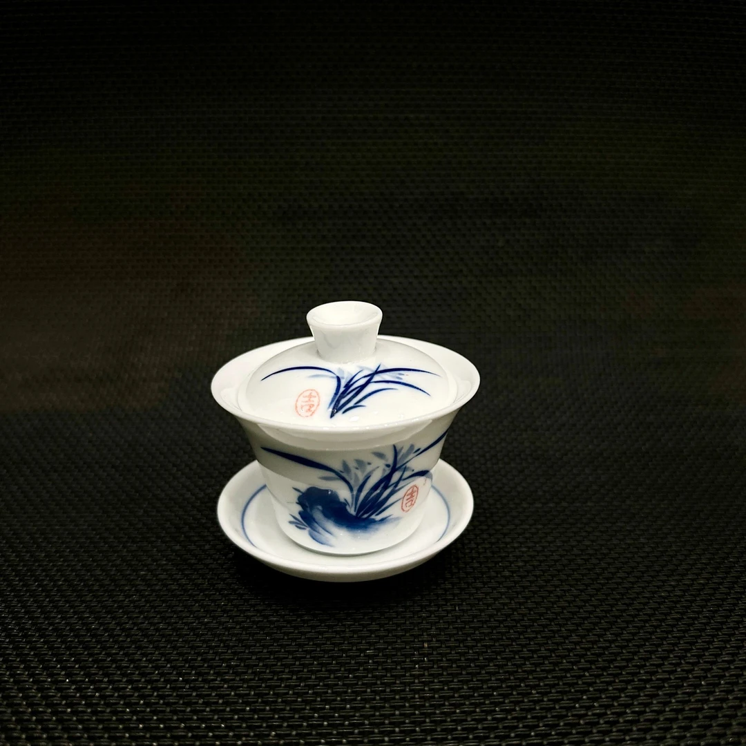 迷你手绘三才盖碗 50cc