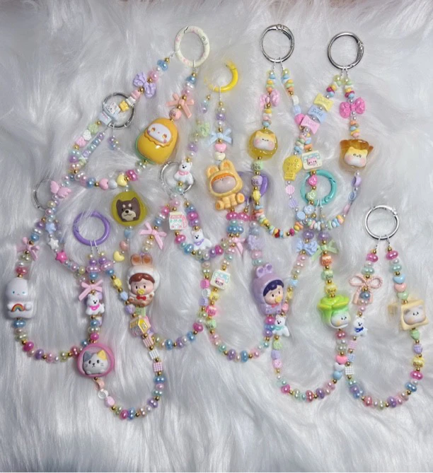 创意个性可爱diy手机链，包包链