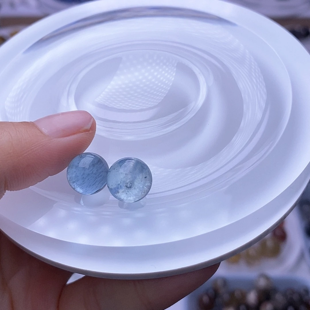 水晶天然水晶定制打孔不退换未镶嵌