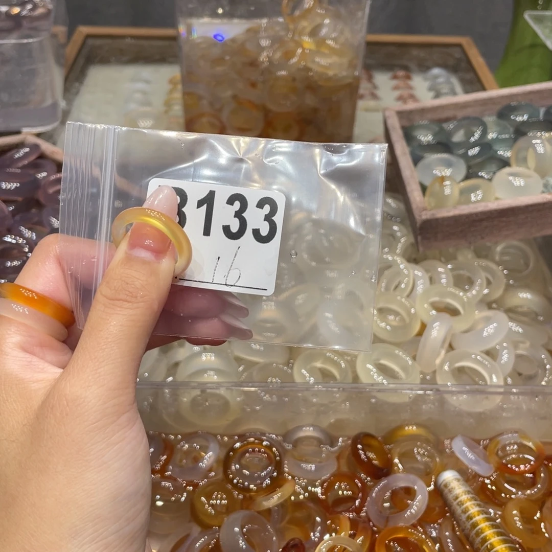 玛瑙/玉髓未镶嵌戒指133