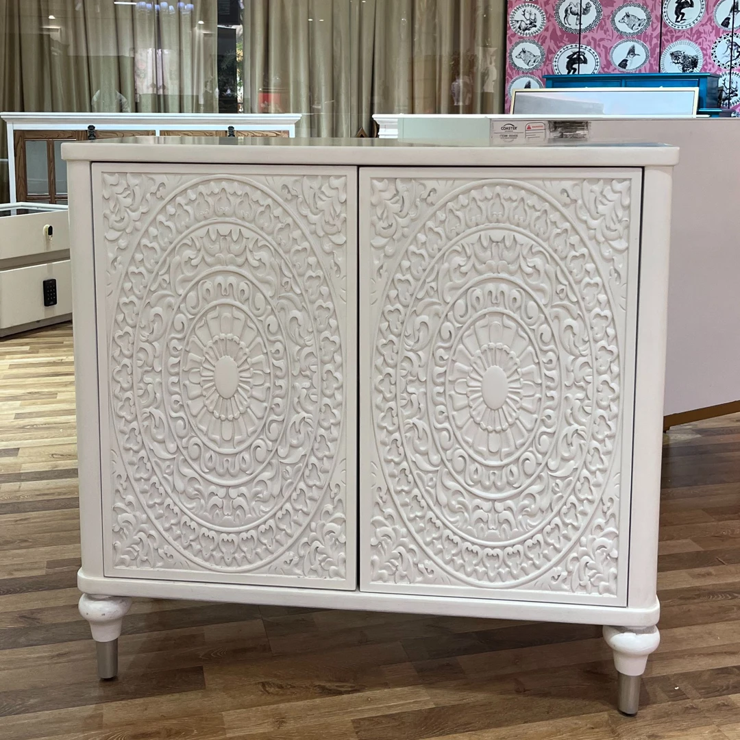 清货专用斗柜雕花整装框架结构法式隔断轻奢收纳中式玄关古典