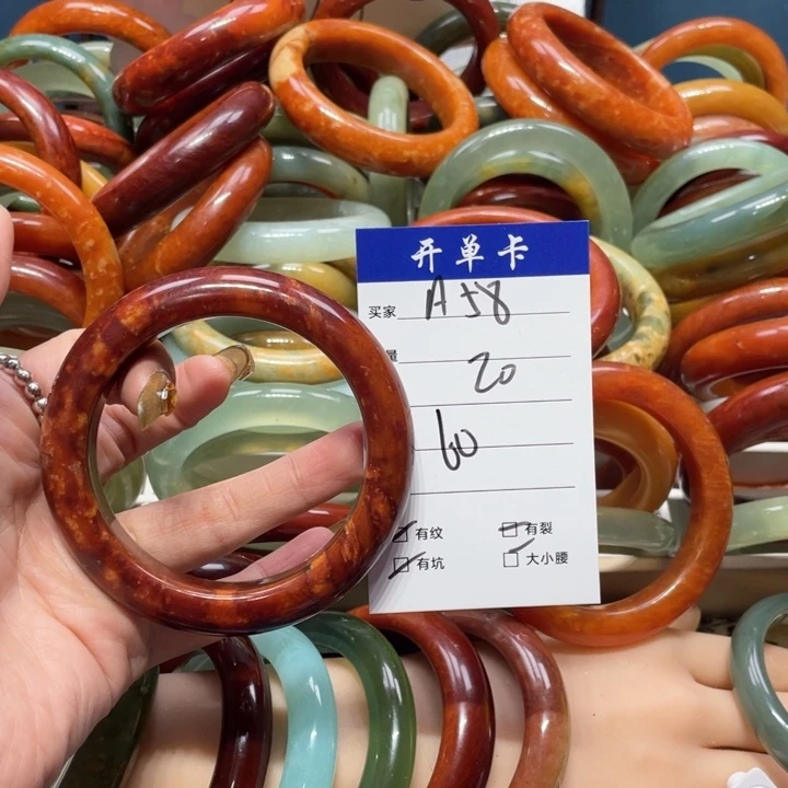 蛇纹石玉手镯未镶嵌玲*