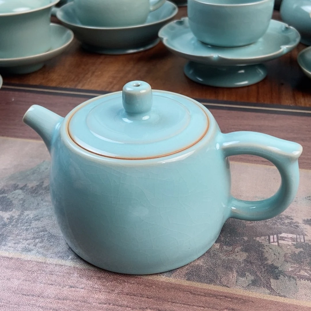 摆件原产地原矿汝瓷~茶器