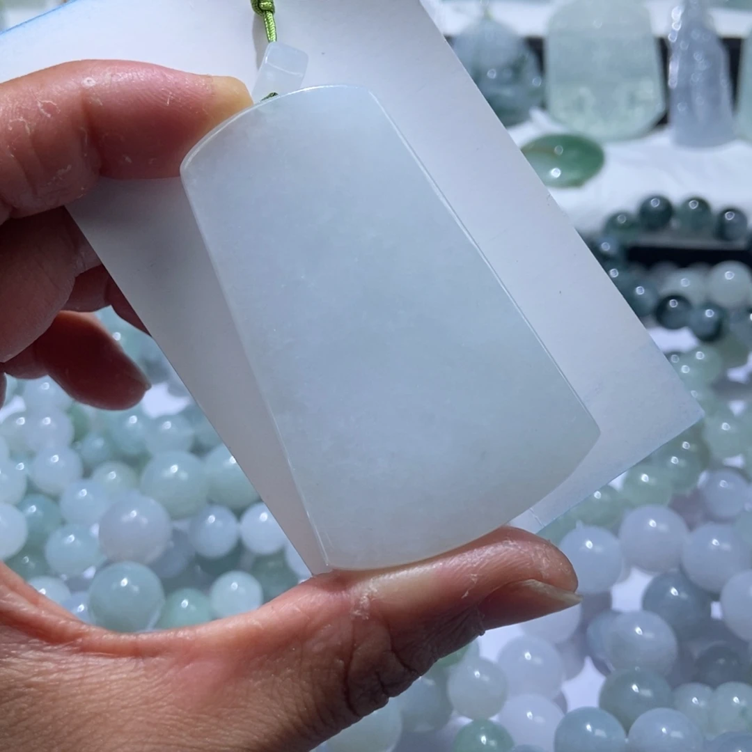 定制翡翠未镶嵌无事牌