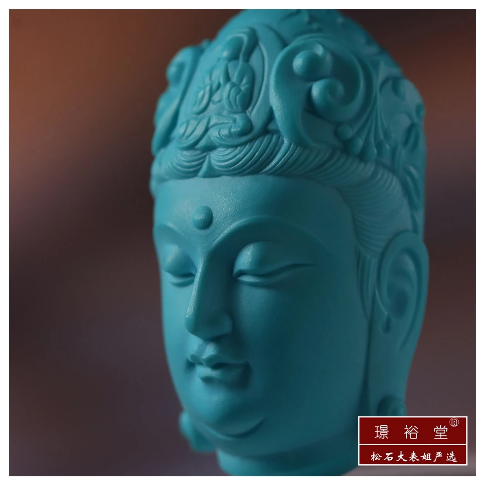 【已结缘仅欣赏】艺术收藏小众珠宝真原矿精品绿松石观音张迁亲工