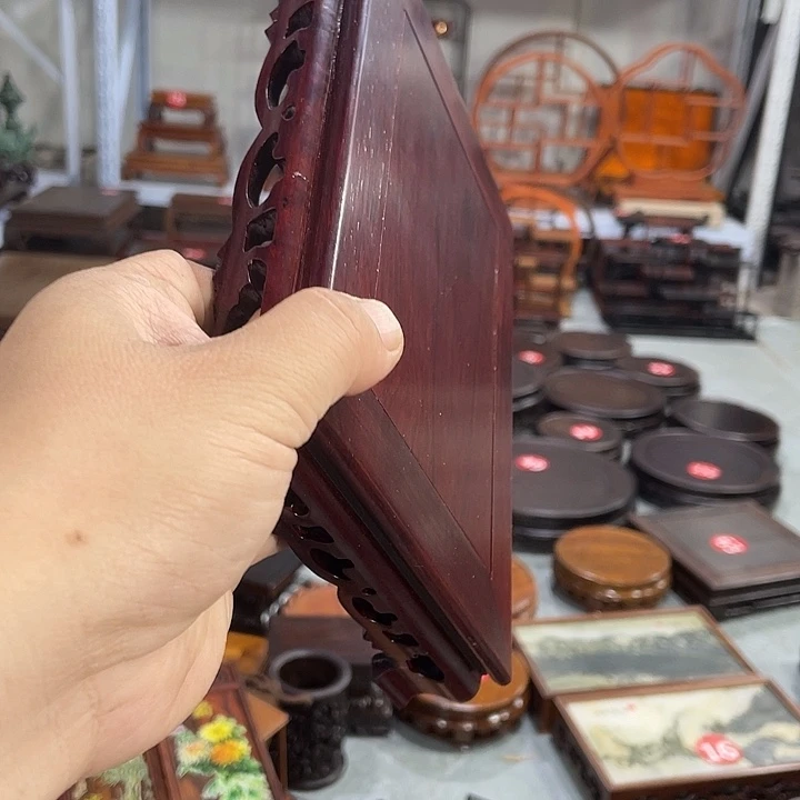 紫砂红木底座工艺品红木底座工艺品20公分