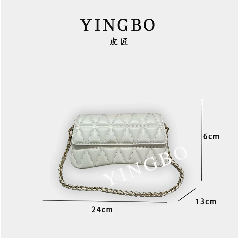 【英柏甄选】ZT-95015-奶昔白 然与纯小众设计感时尚单肩百搭女包