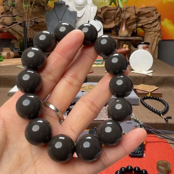 和田玉（糖玉）未镶嵌手串卡16