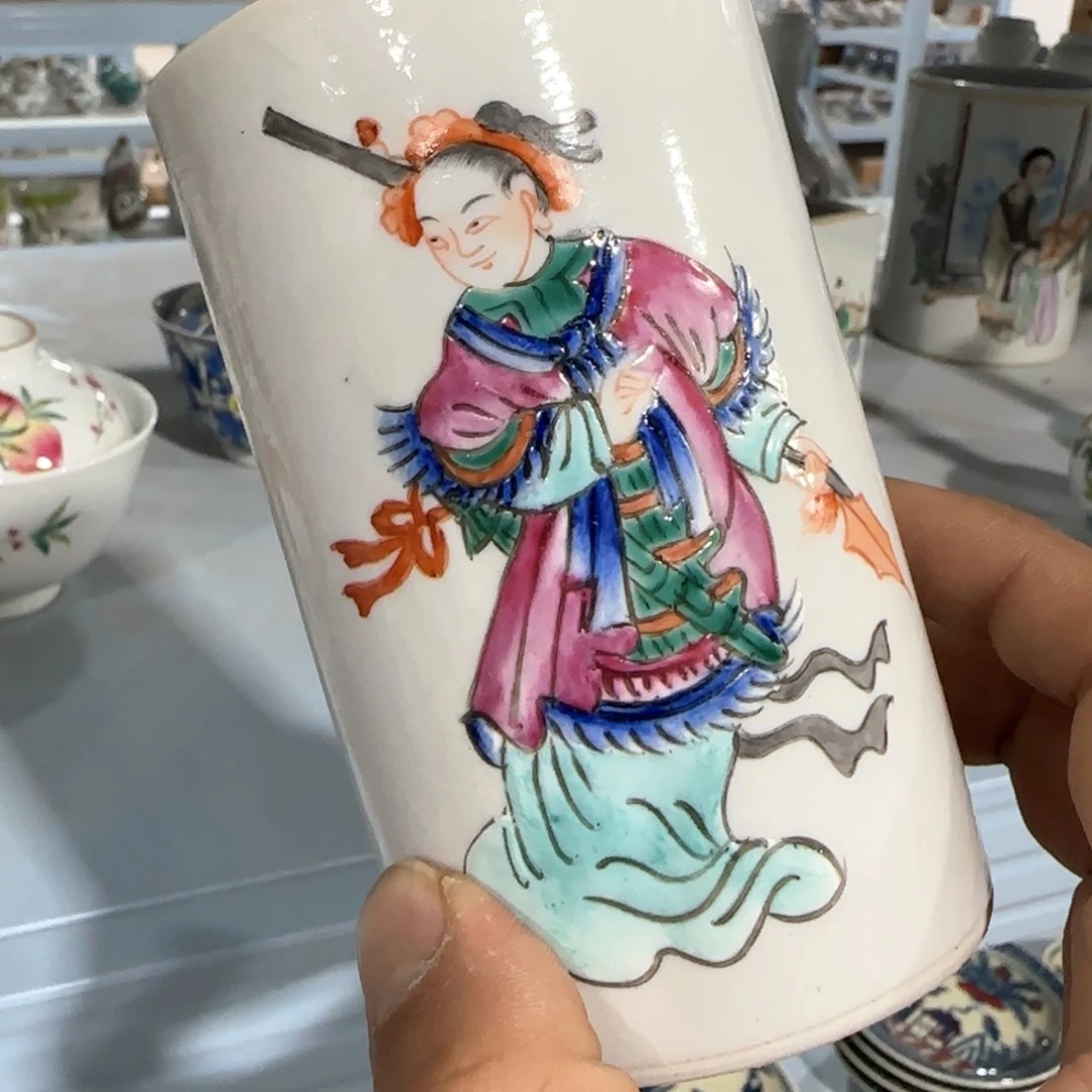 瓷片摆件手绘瓷器全部处理了吧