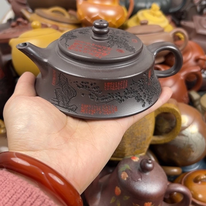 茶壶紫砂壶口磕碰