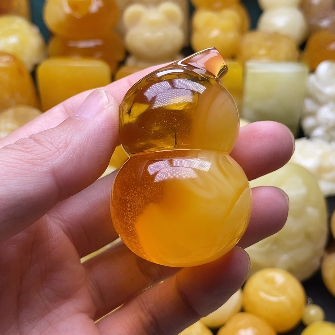 琥珀颈饰未镶嵌琥珀蜜蜡吊坠