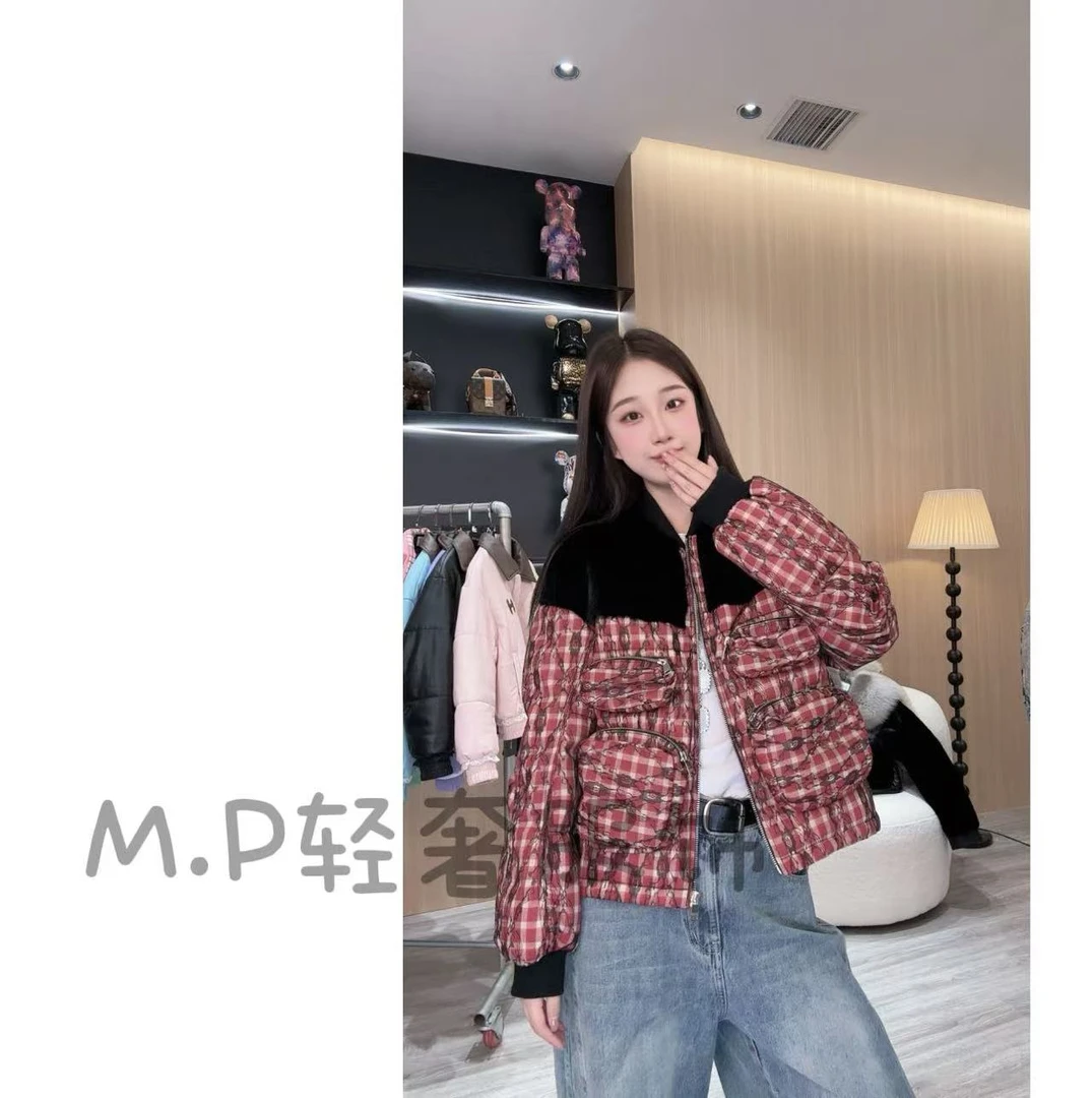 【美萍推荐】工装网格时尚单品款外套
