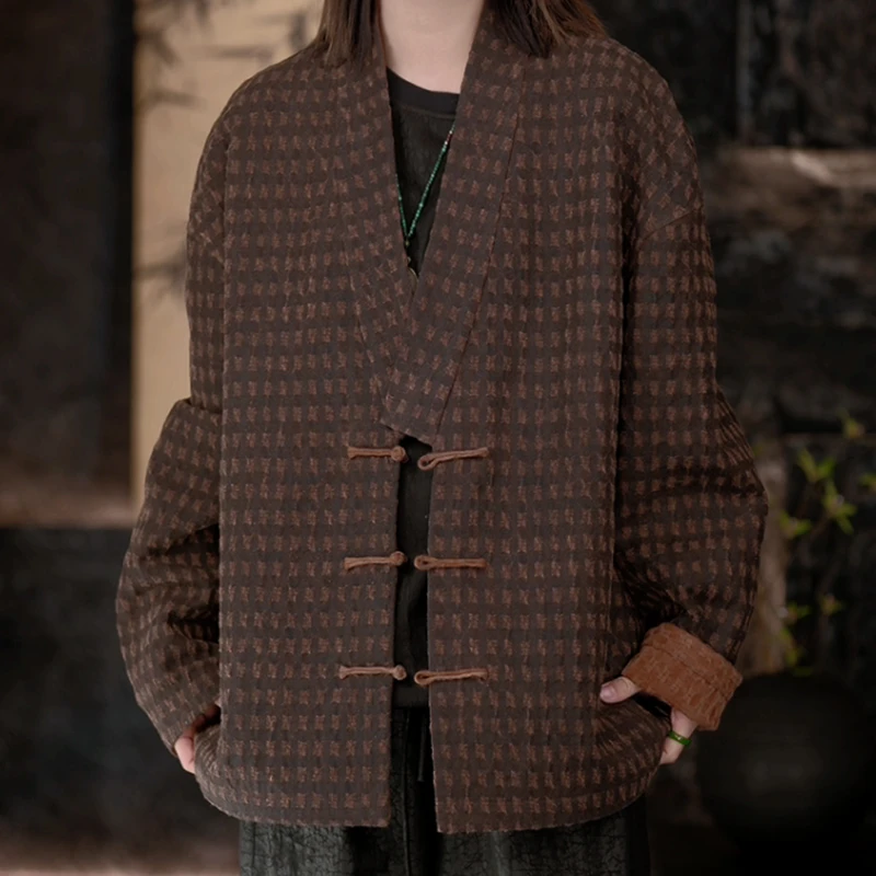 【再易】2025新款无染新中式桑蚕丝香云纱道袍ZY0028S