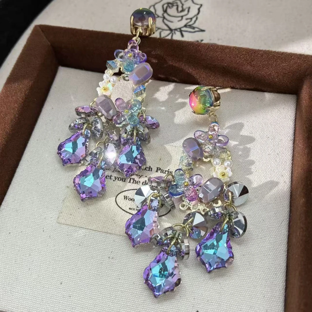 铜合金耳饰 远远（YY1209） 镀k 时尚超仙百搭温柔轻奢小众仙气