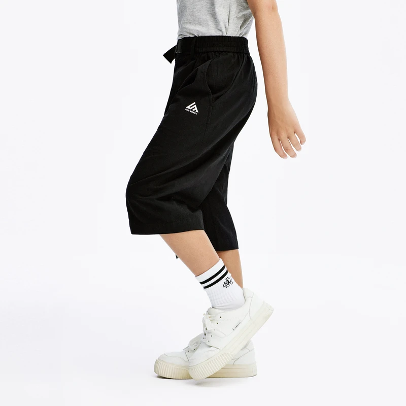 littlemoco童装夏季新款男童棉休闲工装直筒七分裤#KBD2PAT011