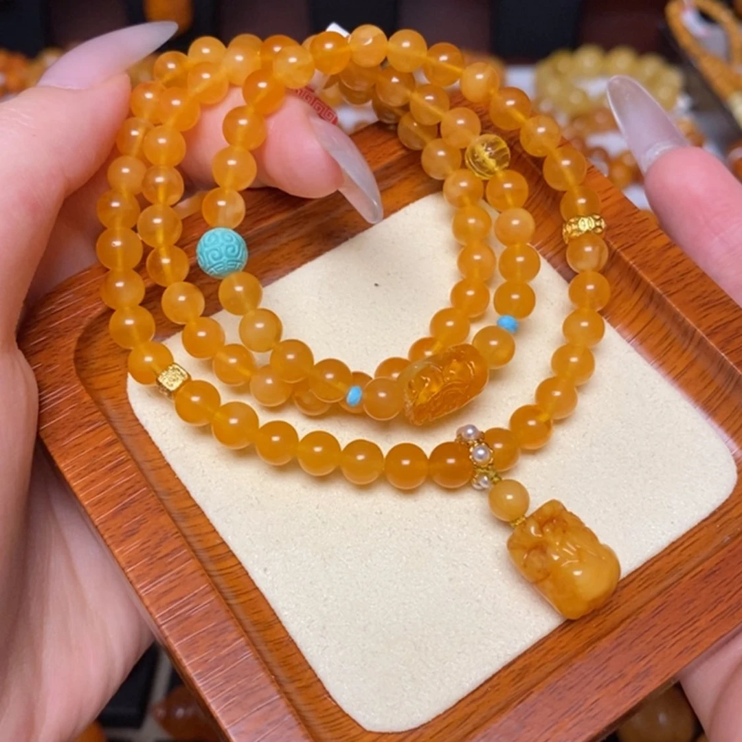 【闪购商品】未镶嵌蜜蜡手链手串