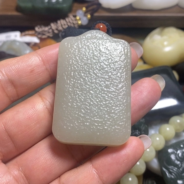 开***笑和田玉未镶嵌车挂