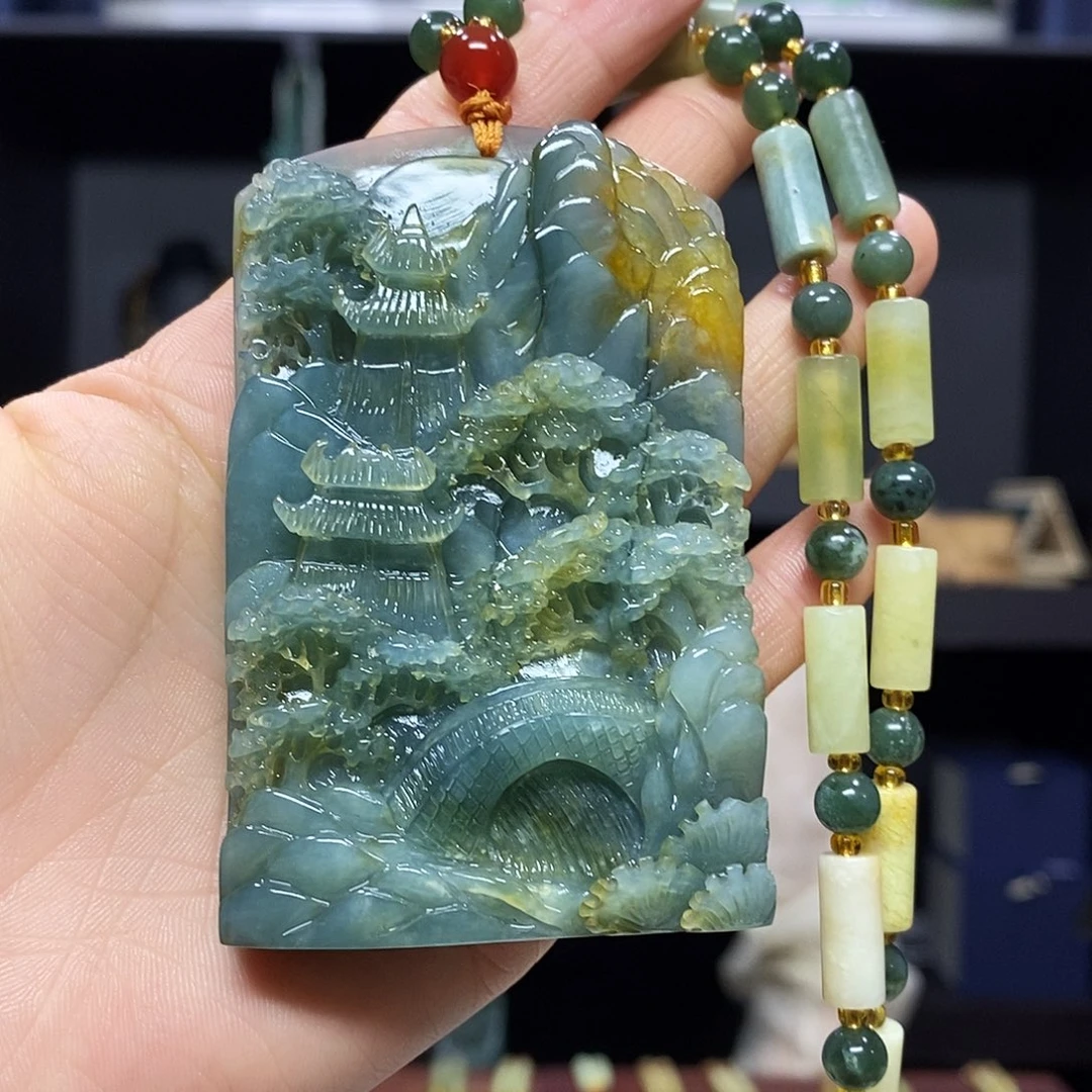 岫玉挂件吊坠未镶嵌