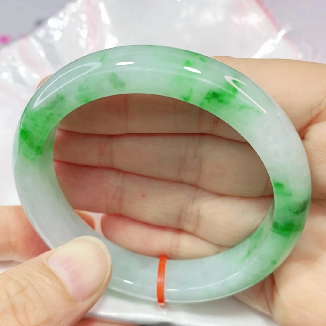 未镶嵌手镯翡翠54.5圈口正圈-完美力推