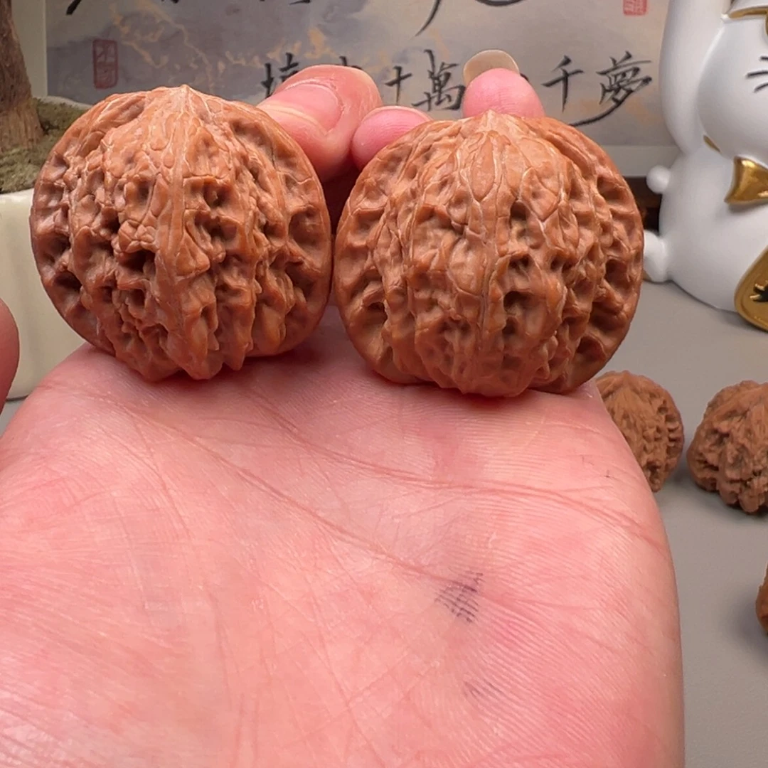 文玩核桃把件全品红磨