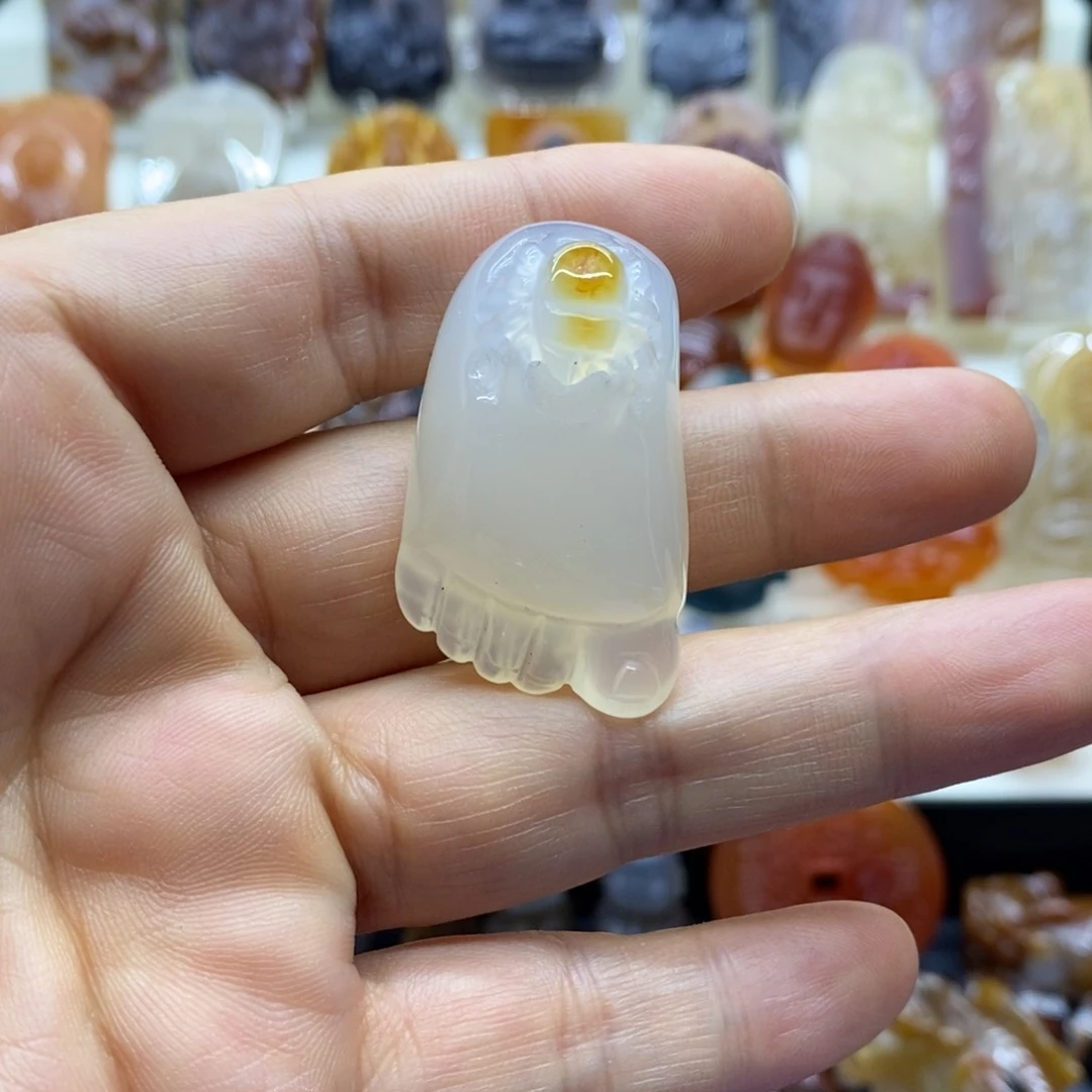 玛瑙/玉髓吊坠(赠链)未镶嵌吊坠