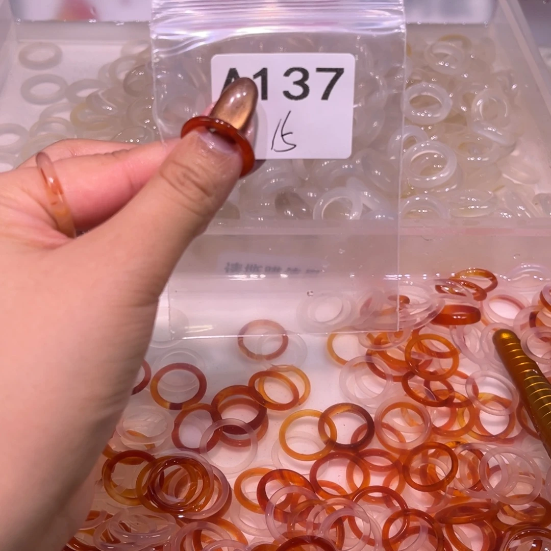 玛瑙/玉髓未镶嵌戒指137