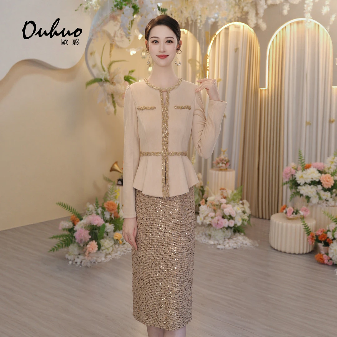 【木木定制】2025年秋冬新款静奢复古优雅时尚连衣裙OHDRI11016