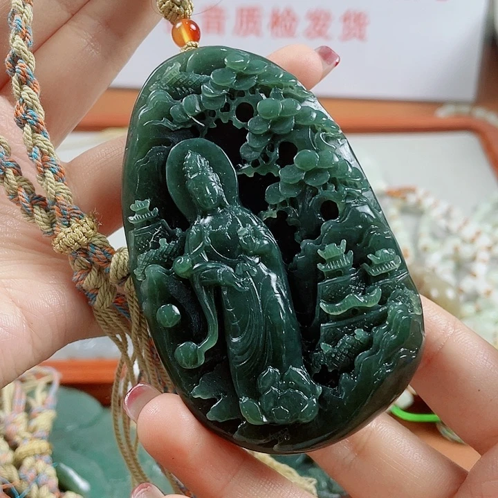 和田玉未镶嵌挂件