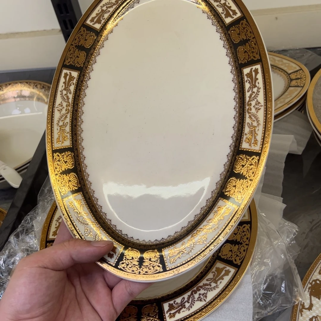 瓷片12寸鱼盘一个一单