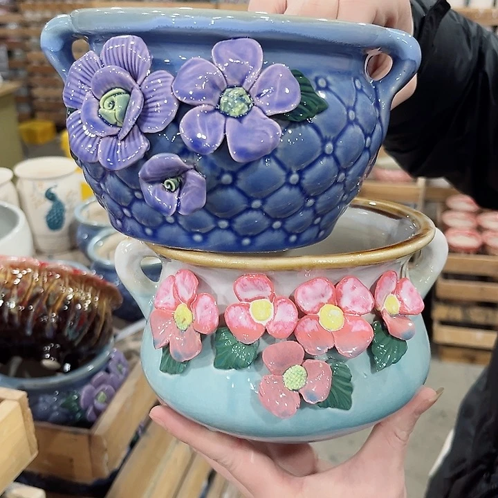 陶瓷陶瓷多肉植物花盆