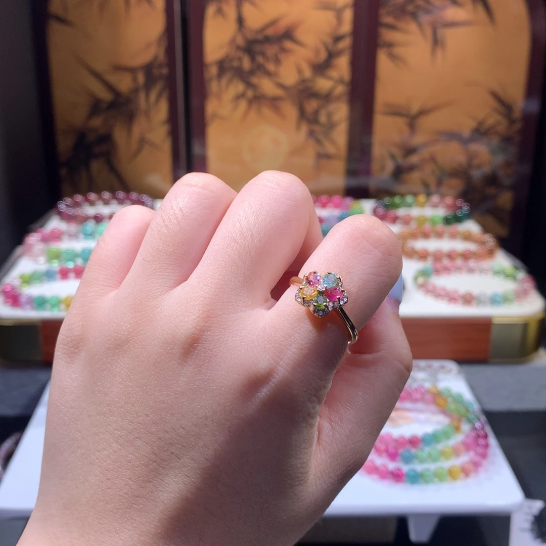 合金手链碧玺不退换