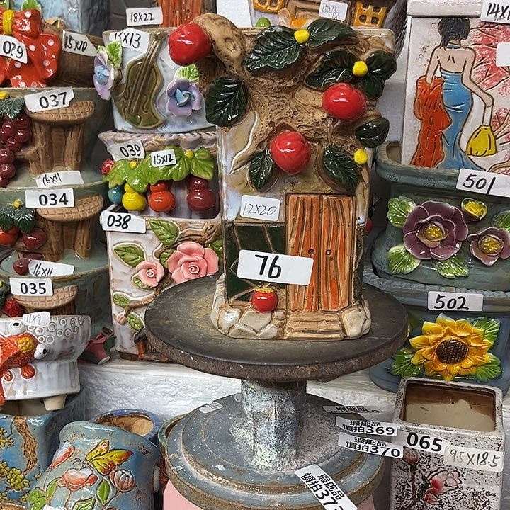 粗陶材质多肉花盆