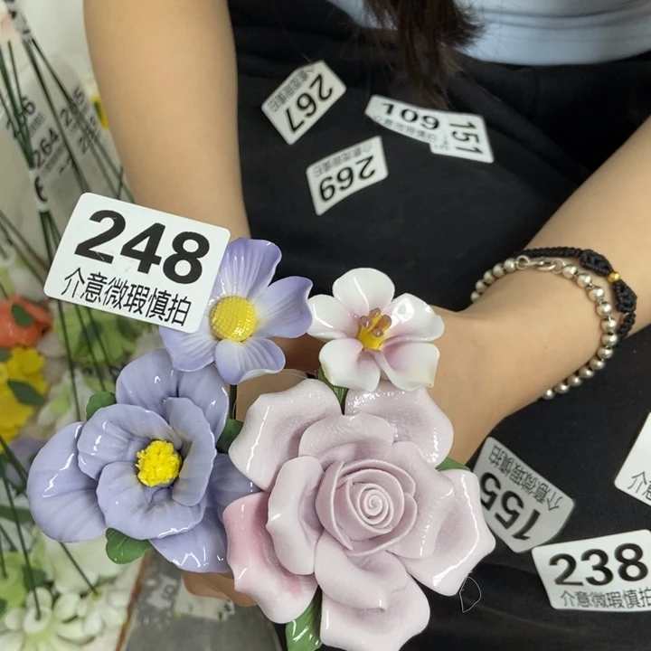 杯手工制作陶瓷花