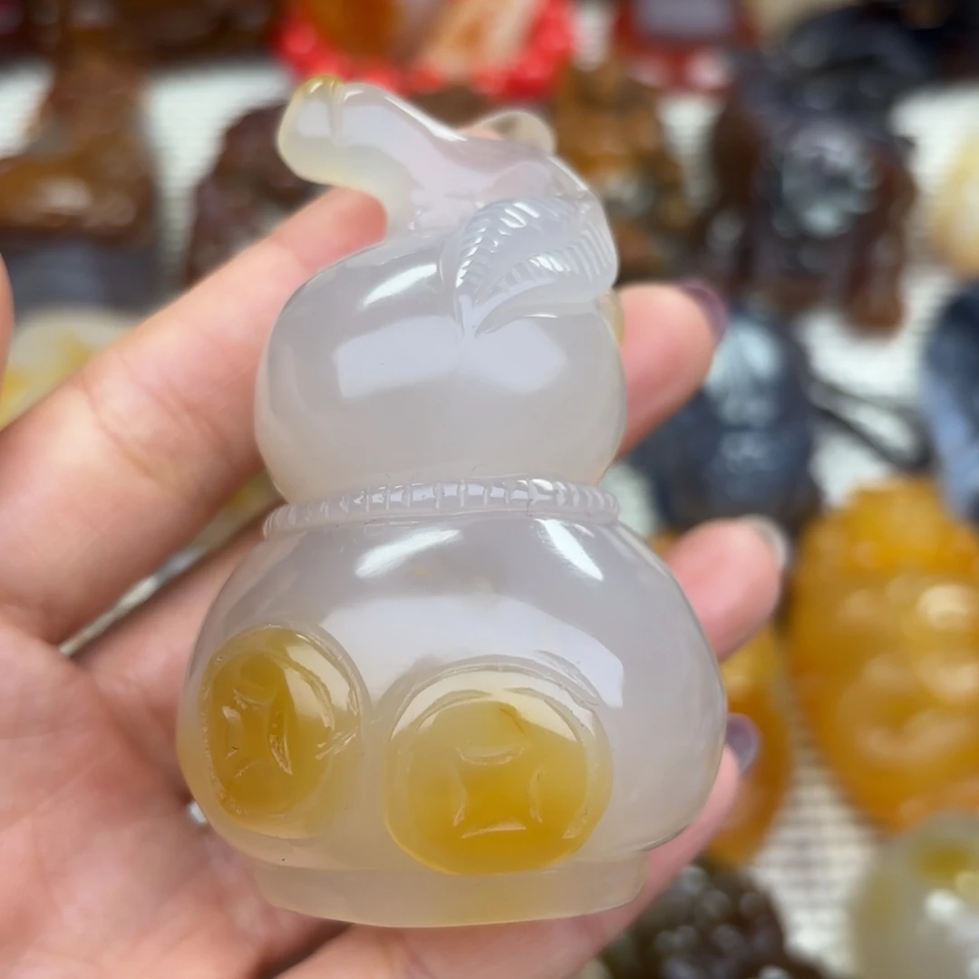 未镶嵌把件玛瑙/玉髓