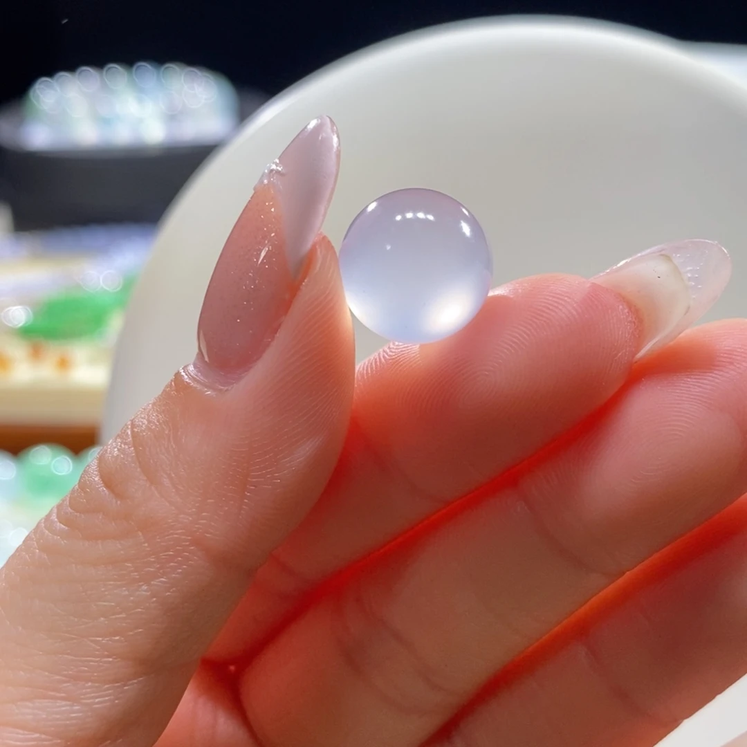 翡翠未镶嵌颈饰翡翠高冰茅台白珠