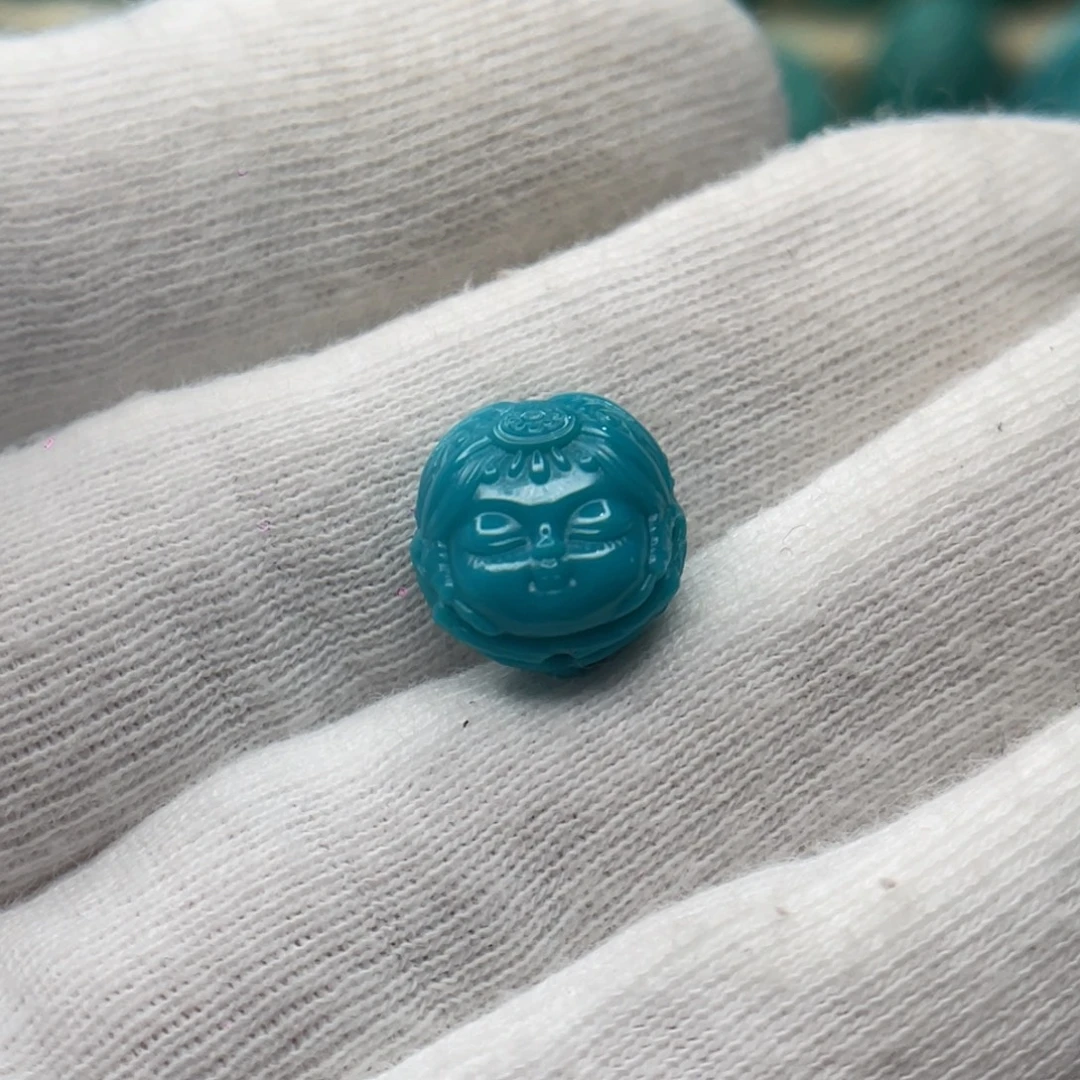 绿松石未镶嵌颈饰卡11.6-12-7.8