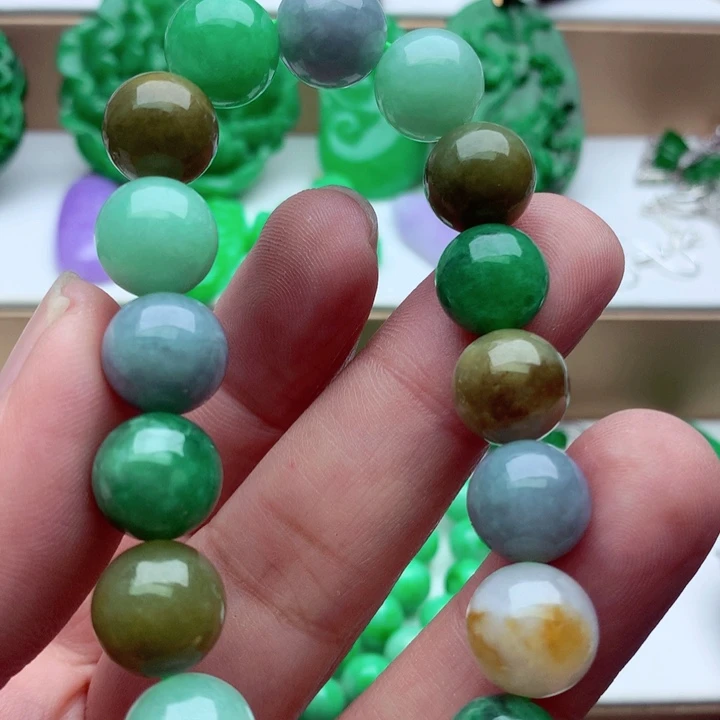 翡翠未镶嵌手链手串