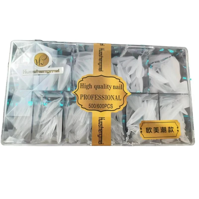 欧美三代甲片美甲贴片美甲店穿戴甲长半贴超薄延长透明加长通用