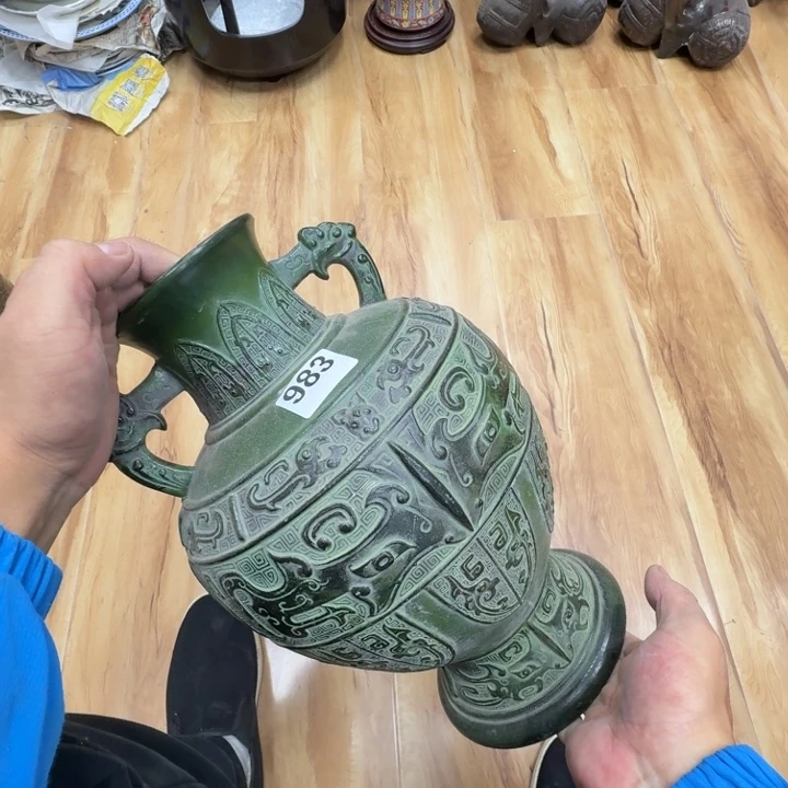 瓷片工艺品摆件瓷器摆件正能量
