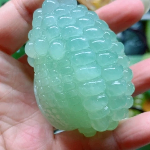 蛇纹石玉未镶嵌手把件