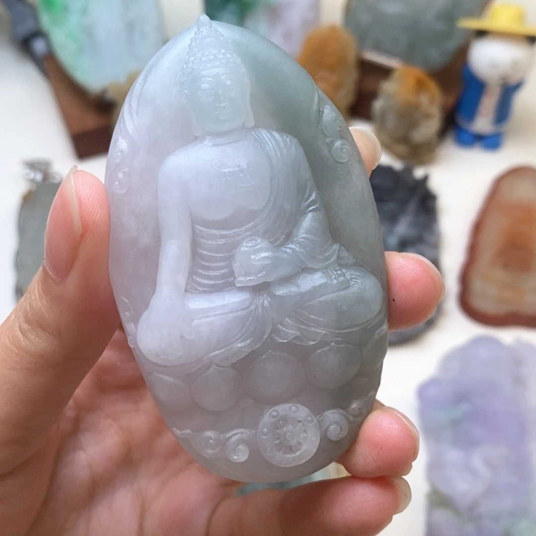 定制翡翠未镶嵌吊坠